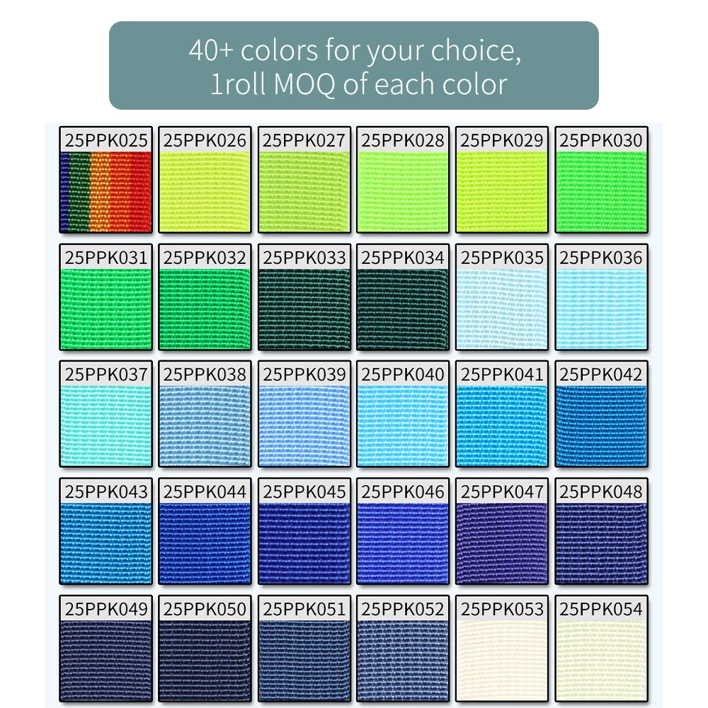 3/4' 1' 1.5' 2' Wide Polypropylene Webbing Tape Durable Polypropylene PP Webbing Strap