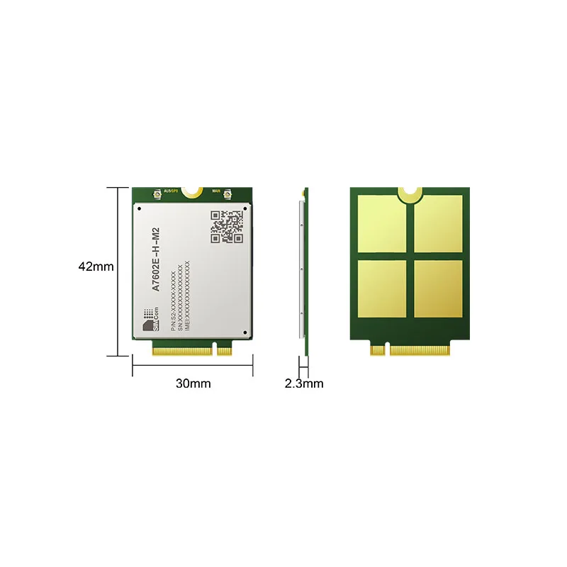 A7602E-H-M2  LTE Cat 4G module wireless communication modes LTE-TDD LTE-FDD/HSPA+/GSM/GPRS/EDGE communication module
