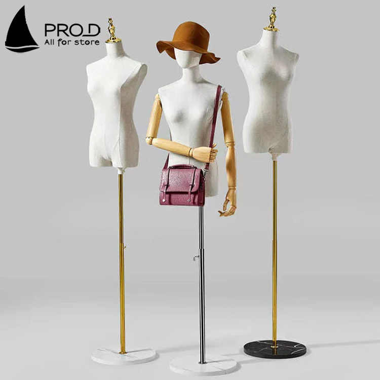 Handmade Fashion Design Headless Wood Hands Female Mannequin