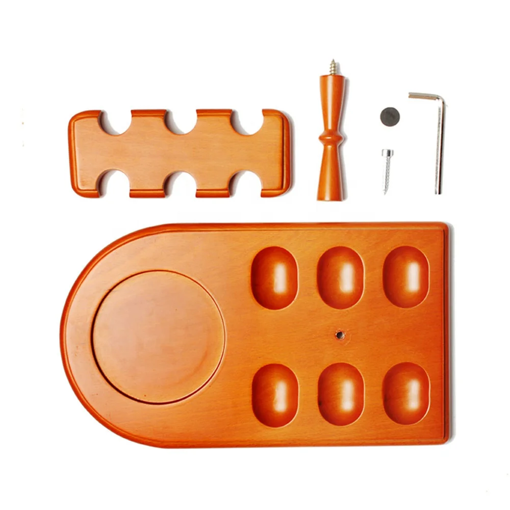 MUXIANG new arrival European beech wood rack stand holder display for 6 smoking pipes and 1 glass tobacco humidor jar