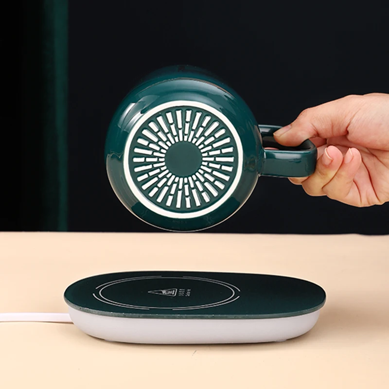 electric cup cupporcelain mugs coffee coaster ceramic mug warmer with 55 degree thermostat intelligent heat porcelain cup