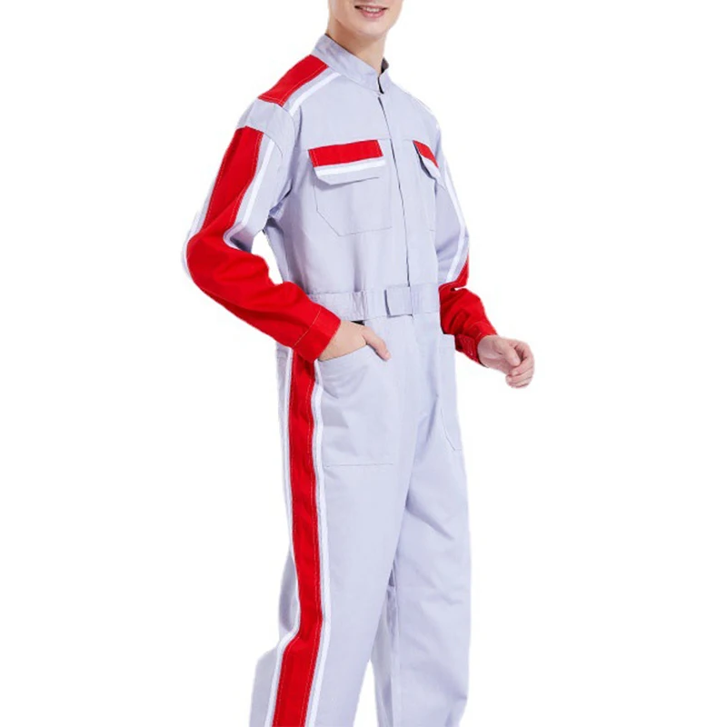 New Arrival Flame Retardant Anti-statics Auto Repair Shop Welder Clothes Gas Station Labor Protection One-piece Uniforms