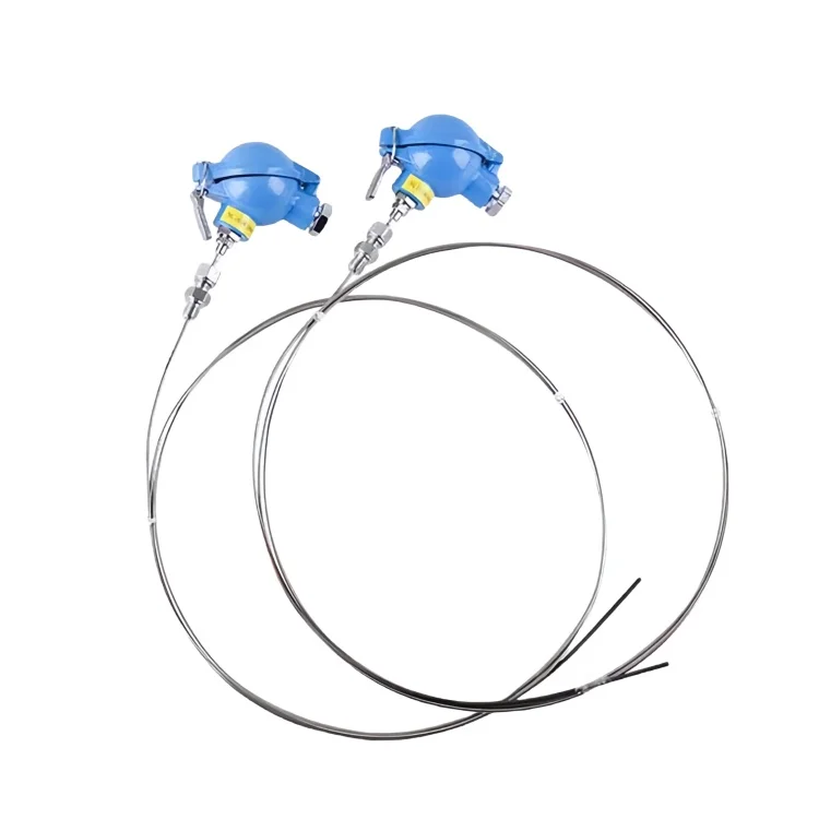 Type K waterproof thermocouple armored wire temperature measuring flexible thread