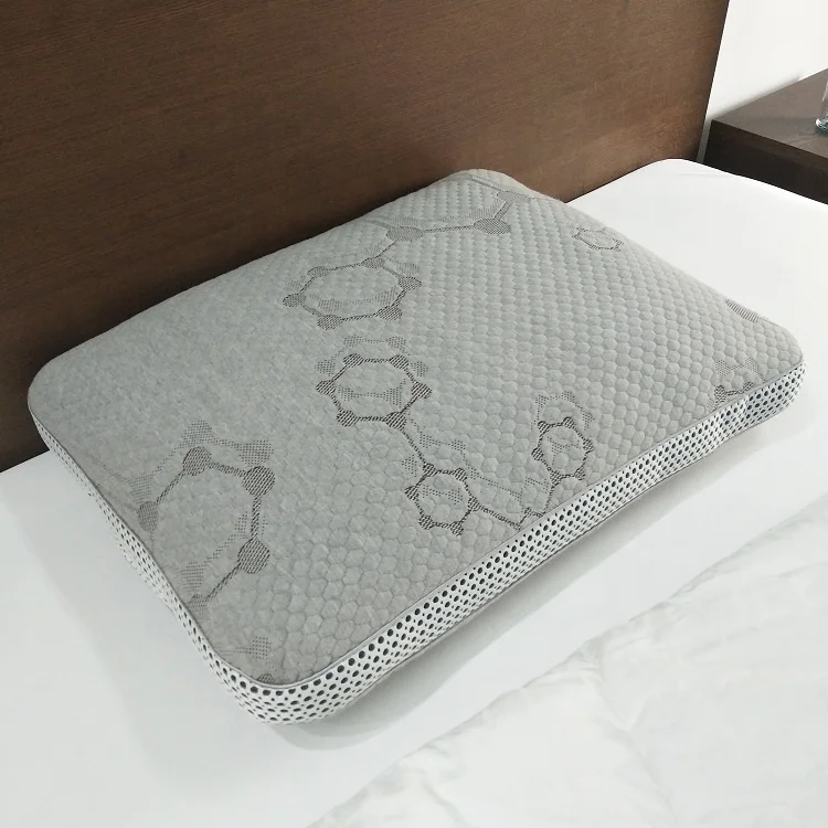 Graphene and Bamboo Charcoal Blends Pillow with Shred Latex Filling