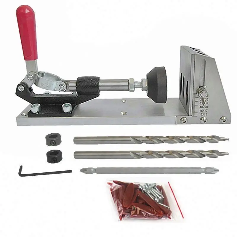 TEBAK hot seal Carpenter tools pocket hole jig woodworking Locator Drill Guide Tool