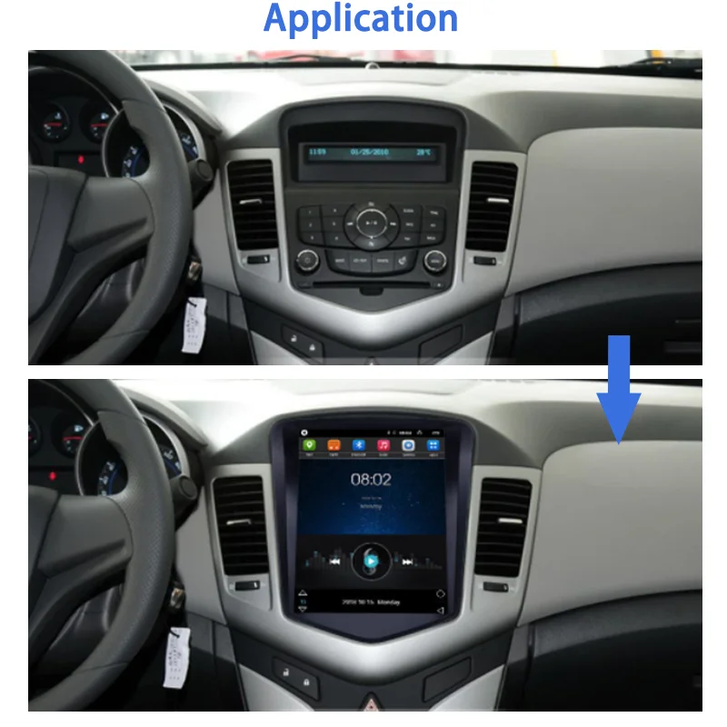 
1.6ghz android car stereo dvd 1024 * 768 Vertical screen car radio for chevy Chevrolet Classic Cruze 2008-2013 
