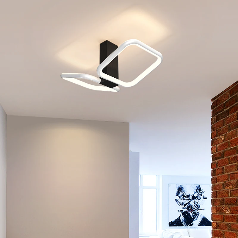 
Modern square round design dual-purpose LED aisle ceiling light, which can be installed on wood or ceiling 