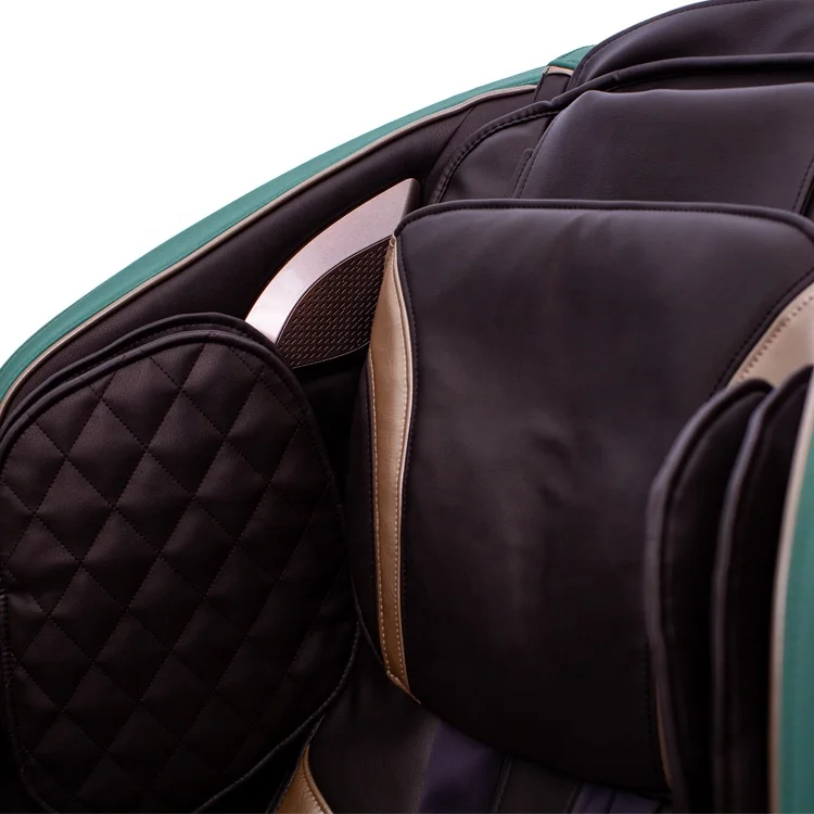 
Luxury High-end Wholesale and Eco Friendly 4d SL Track Massage Chair with Calf Roller Changing Led Light 3D Zero Gravity Massage 