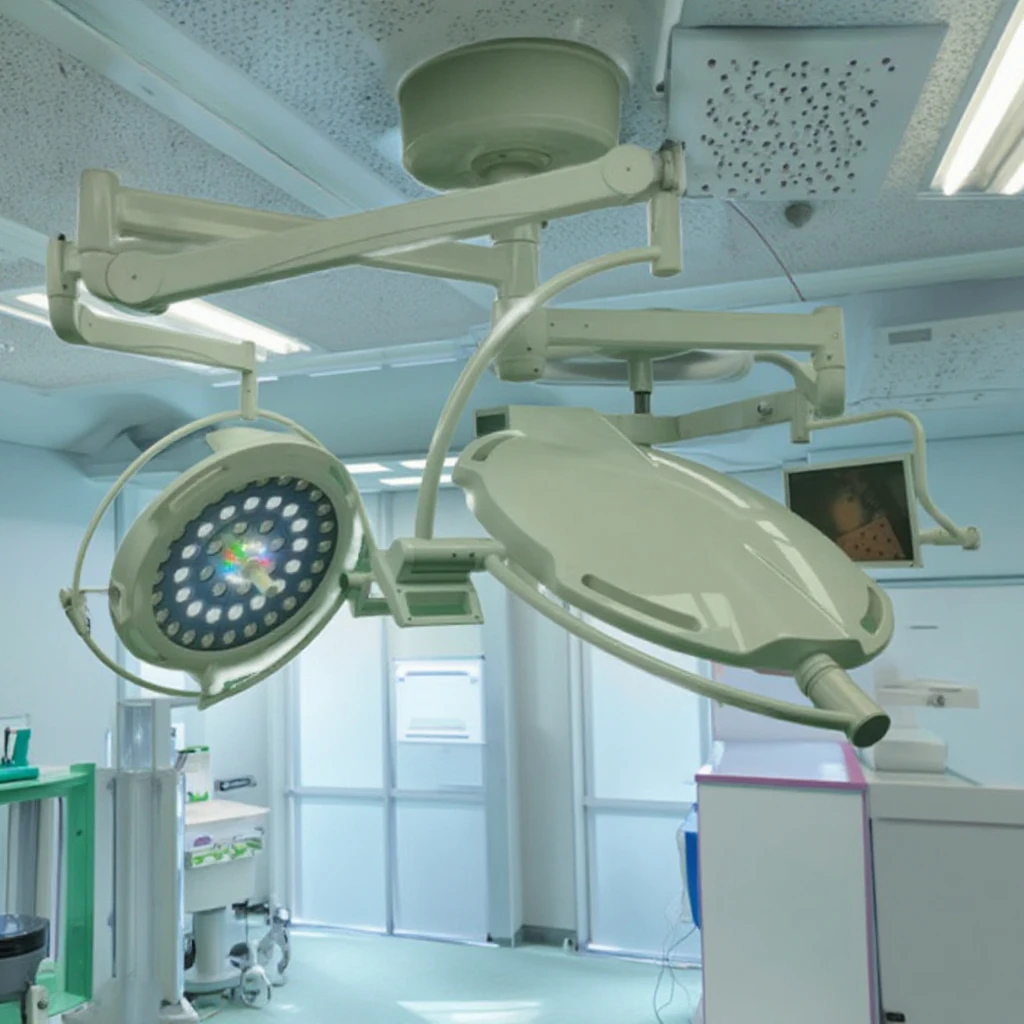 High-Quality LED Surgical Light for Operating Rooms with Ceiling Mounting Options and Adjustable Settings