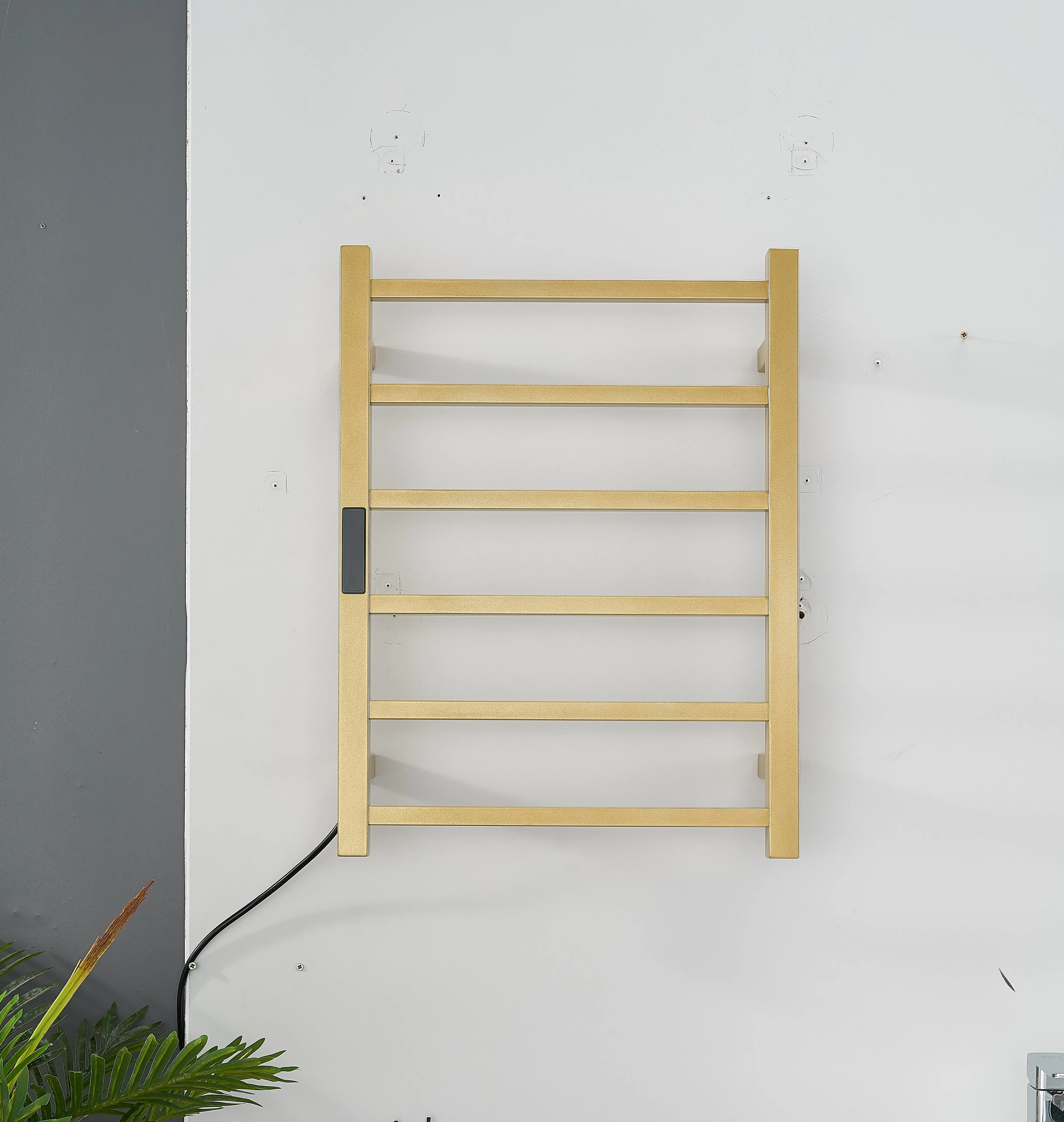 Hotel bathroom Stainless Steel 304 Electric Towel Warmer Gold Electric Heated Towel Rail