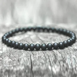 European Best Selling Energy Healing Natural Stone Bracelet Natural Lava Volcanic Stone Beads Bracelet for Men Unisex