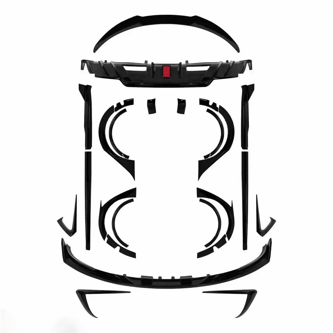 Лидер продаж ПЛАСТИКОВЫЕ окрашенные передние бамперы для губ и широких крыльев обвес аксессуары экстерьера В турбо-стиле модели 3