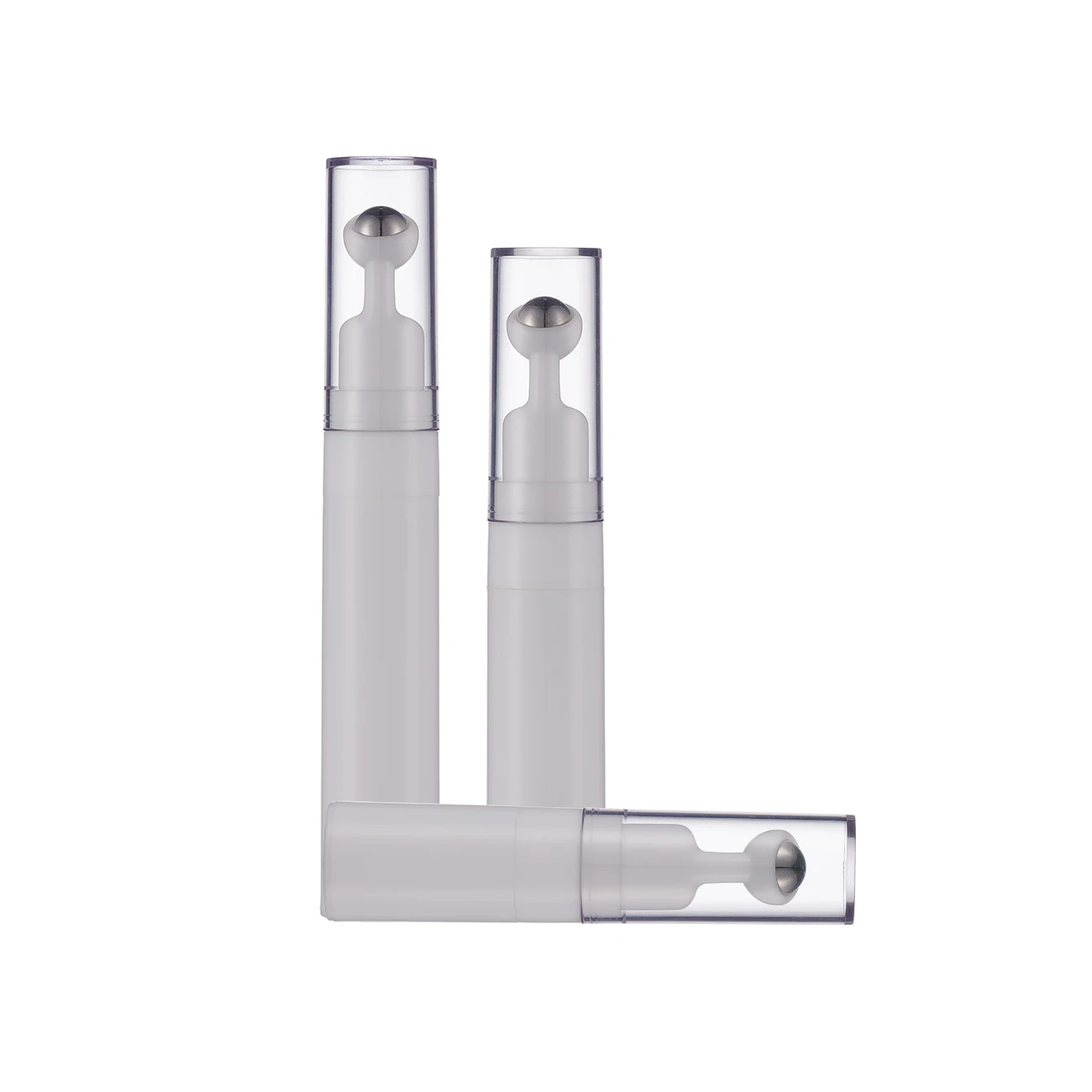 Eye Cream Bottle Syringe Airless Pump Roller Bottle Hot Sale Ready to Ship 5/10/15ML White Skin Care,eye Cream Bottle Plastic
