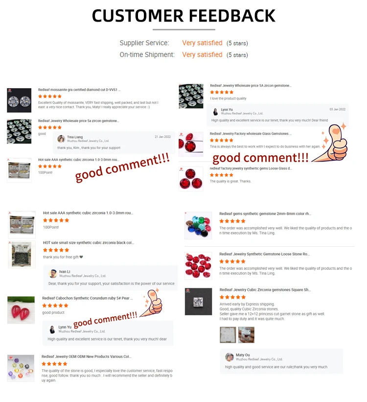 Redleaf Wholesale Moissanite Artificial Emerald Cut High Quality VVS Mossanite Support Certificate Color Synthetic Moissante