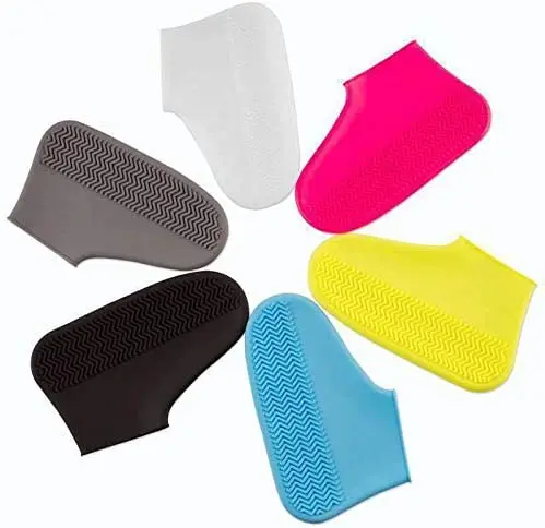 Waterproof Silicone Shoe Covers for Rain Reusable Non Slip Rubber Rain Shoe Covers Cycling Shoe Protectors Outdoor with Non-slip