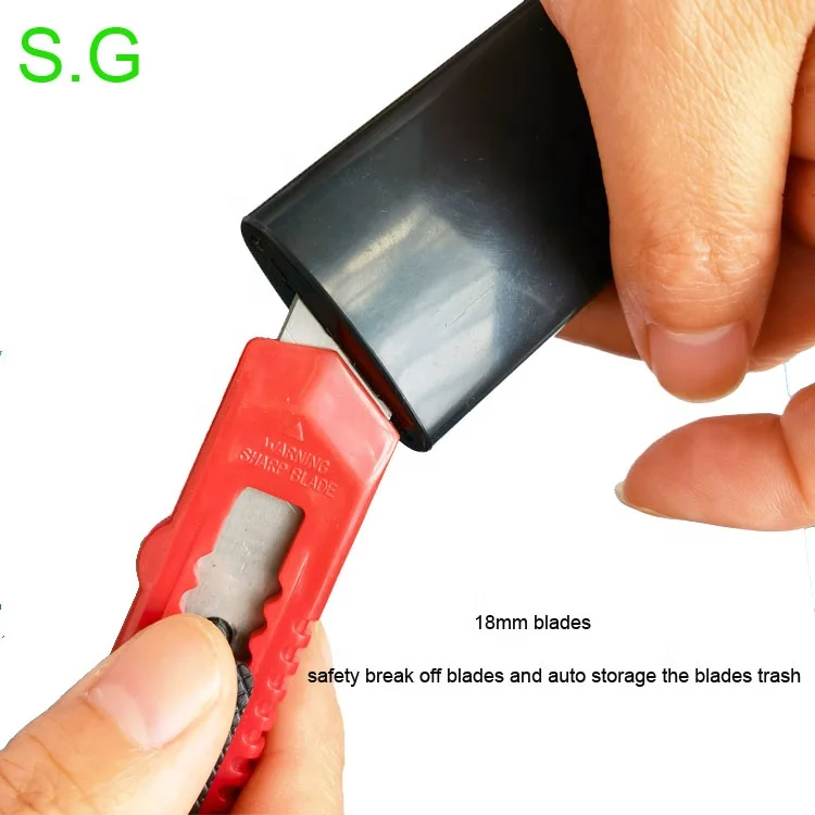 soft surface handle box cutter  comfortable grip handle knife