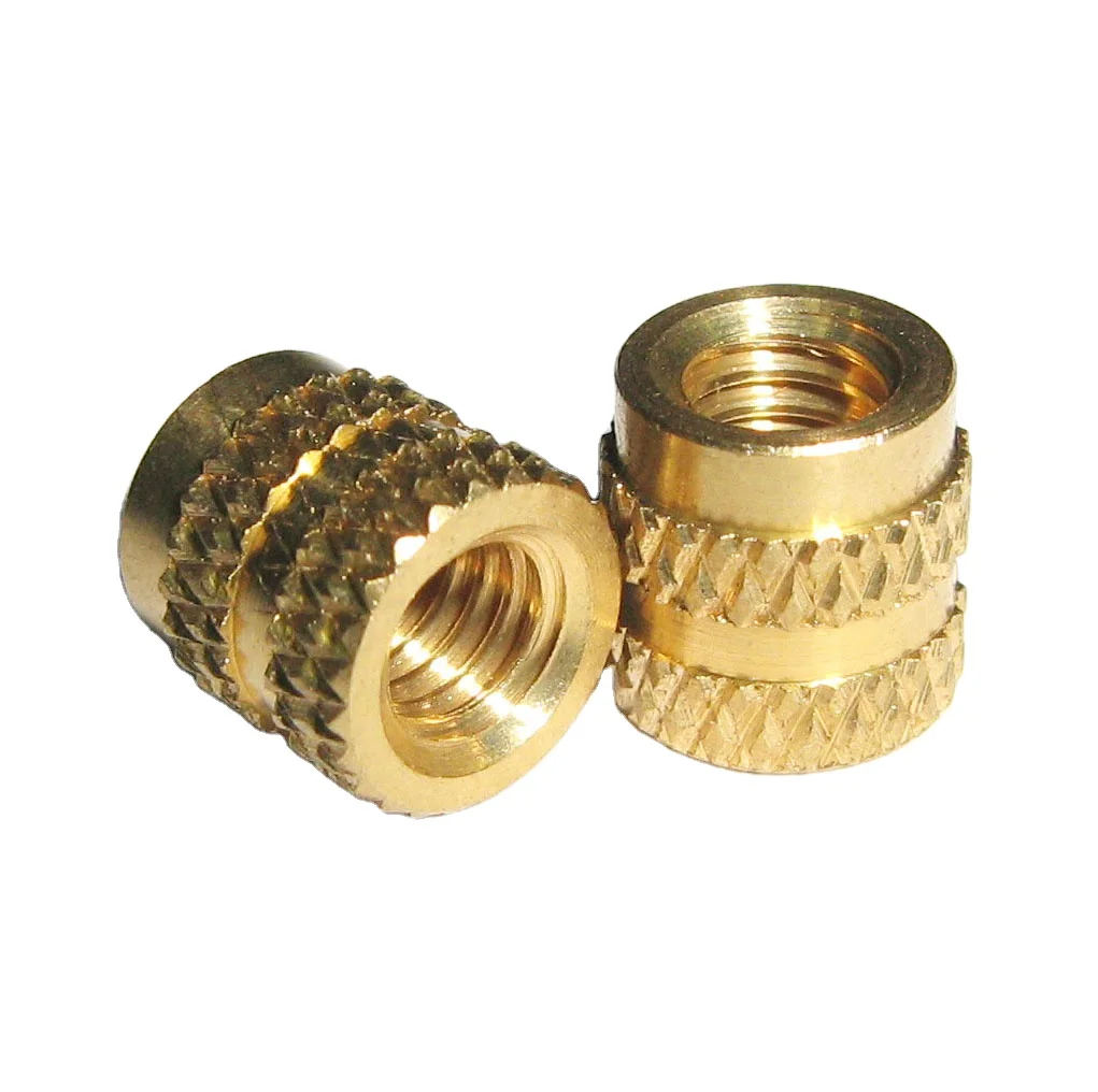Латунная гайка накатанная Вставка Гайка резьбовое формование гайка для пластика