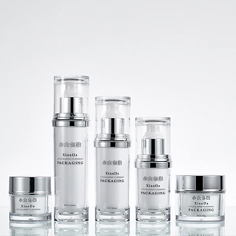 
Guangzhou Luxury PET Plastic Cosmetic Containers Customized Size Cosmetic Packaging 