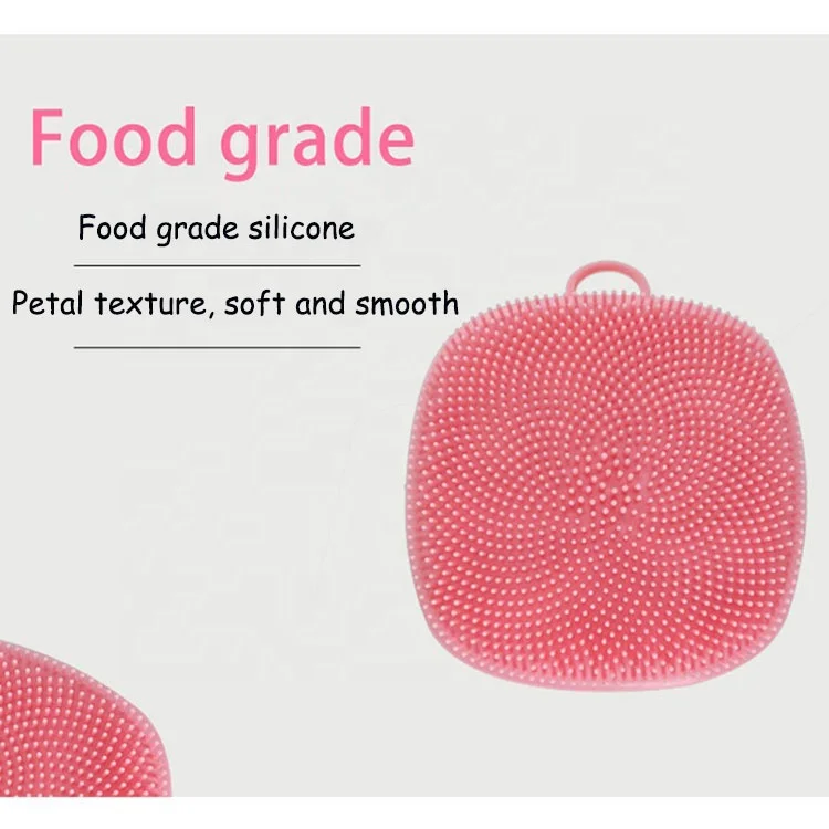 Hot Selling High Quality Soft Food Grade Silicone Face Brush Petal Texture Small And Convenient Face Brush