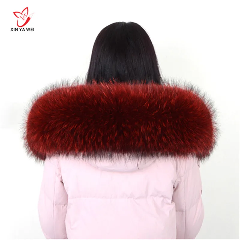 
Soft Real Big Rabbit Fox Fur Detachable Collars Mens Jacket Down Coat Women Real Fur Mink Coat with Hood 