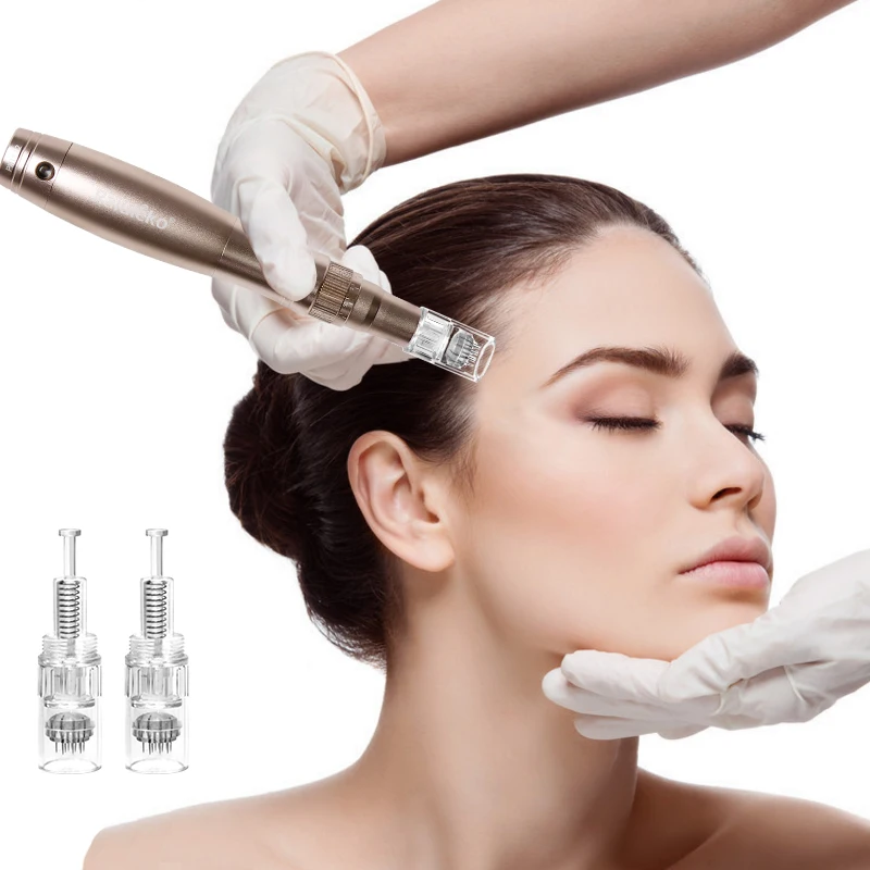 Профессиональная ручка с микроиглами Derma Pen беспроводная уход