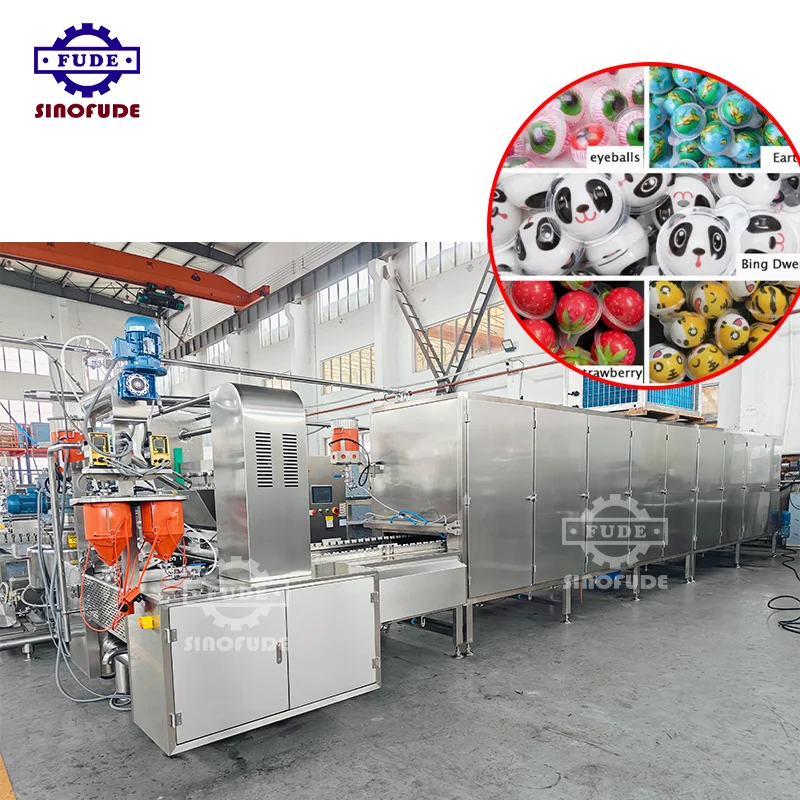 Full equipment automatic servo driven pectin gummy bear jelly soft candy making machine production line