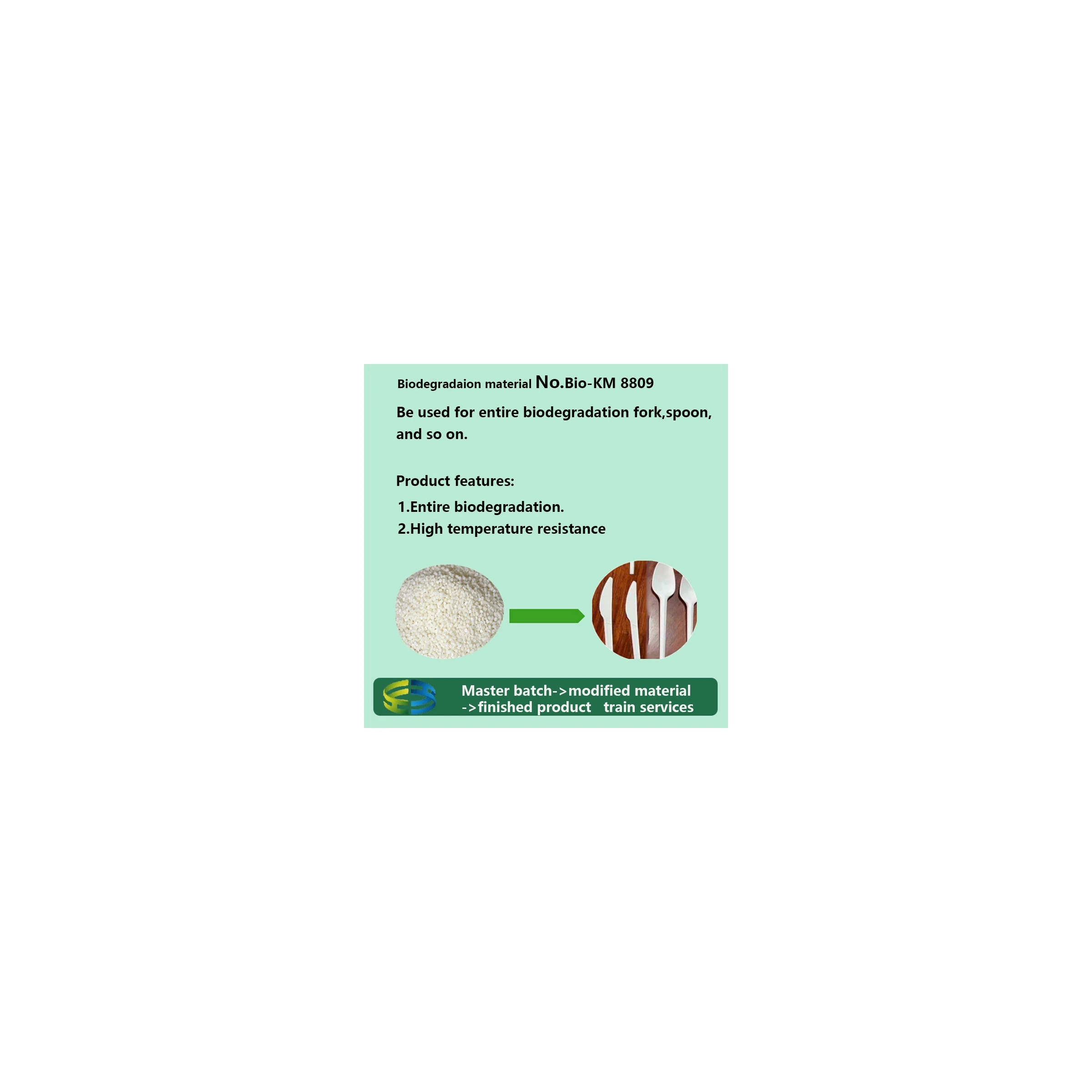  Wholesale high quality biodegradable fork or spoon modified plastic