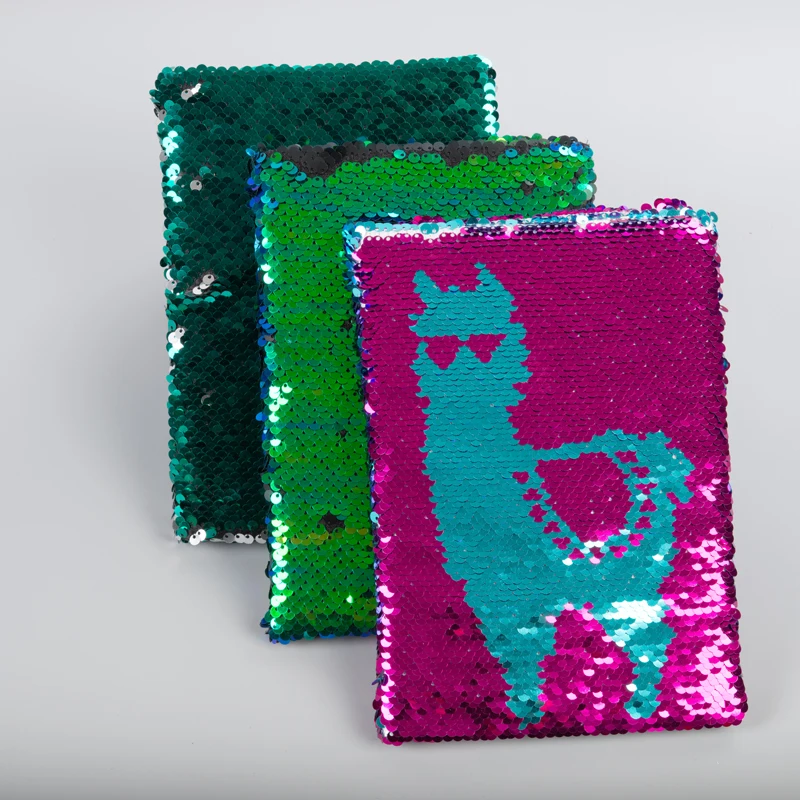 Sublimation Kawaii Cute Sequin Notebook Travel Journal Diary Notebook