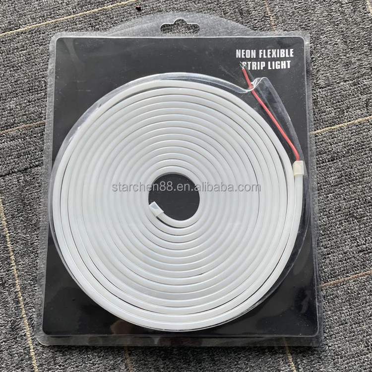 Waterproof IP67 Bar LED Rope Light 5m/Roll Decorative Neon Flex Neon Light in Blue Green DC12V 2835 6*12mm for Garden Signage