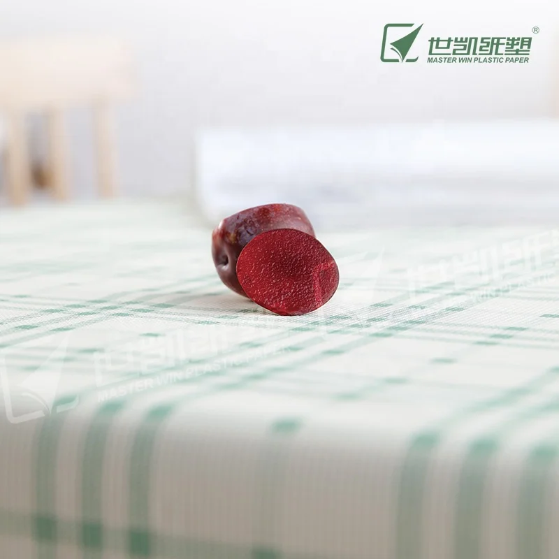 High Quality Biodegradable Table Cloth Printed PCC Disposable Degradable Stone Plastic Tablecloth
