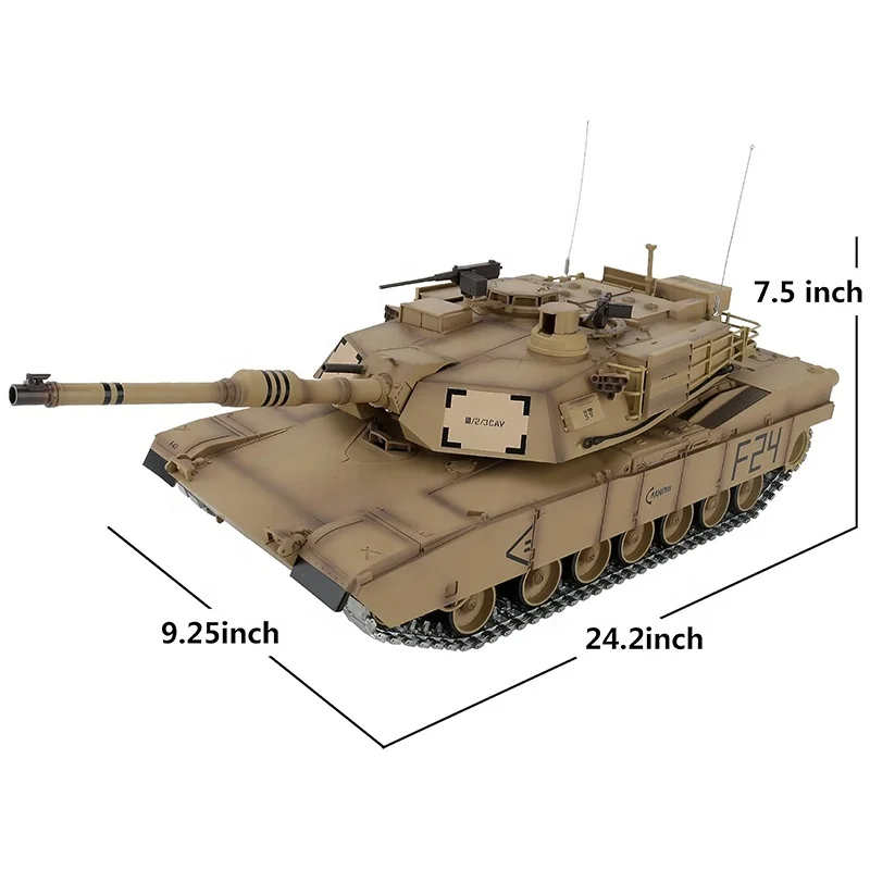 HengLong 3918-1 PRO M1A2 Abrams Metal Tracks BB Airsoft TK 7.0 1:16 IR Battle Smoke Sound Remote Control Heng Long RC Tanks Toy