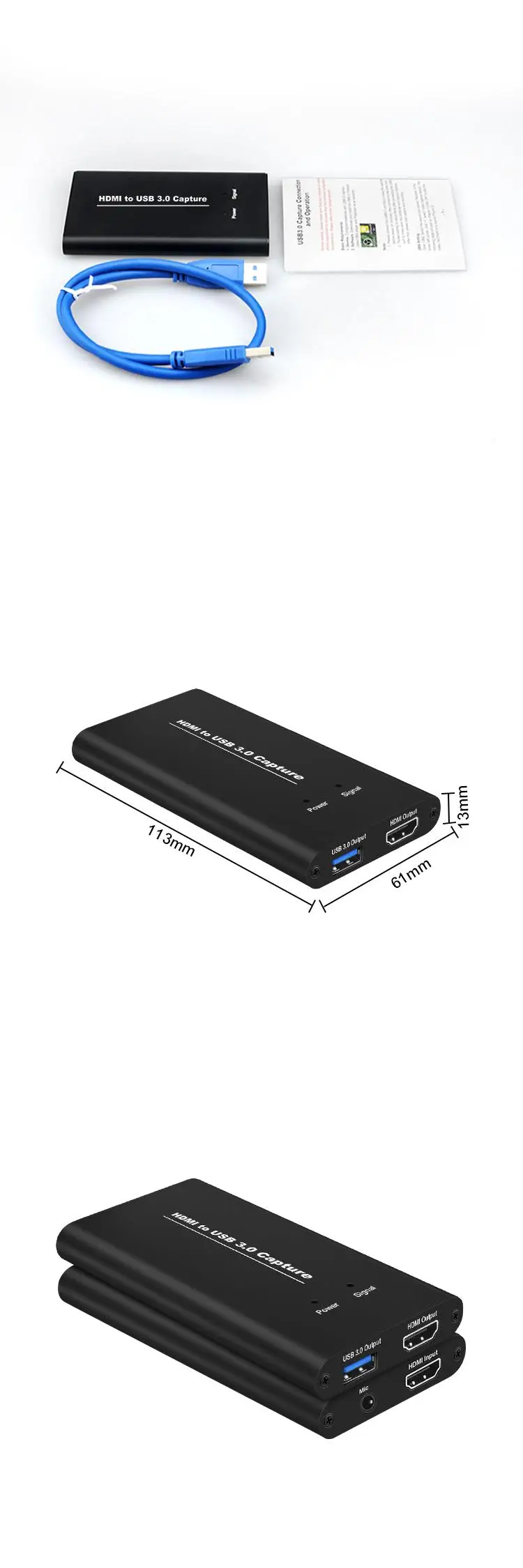 5-портовый высокой четкости hdmi Карта видеозахвата usb3.0 привод-Бесплатный захват коробка мобильную игру боевые рыбы OBS в прямом
