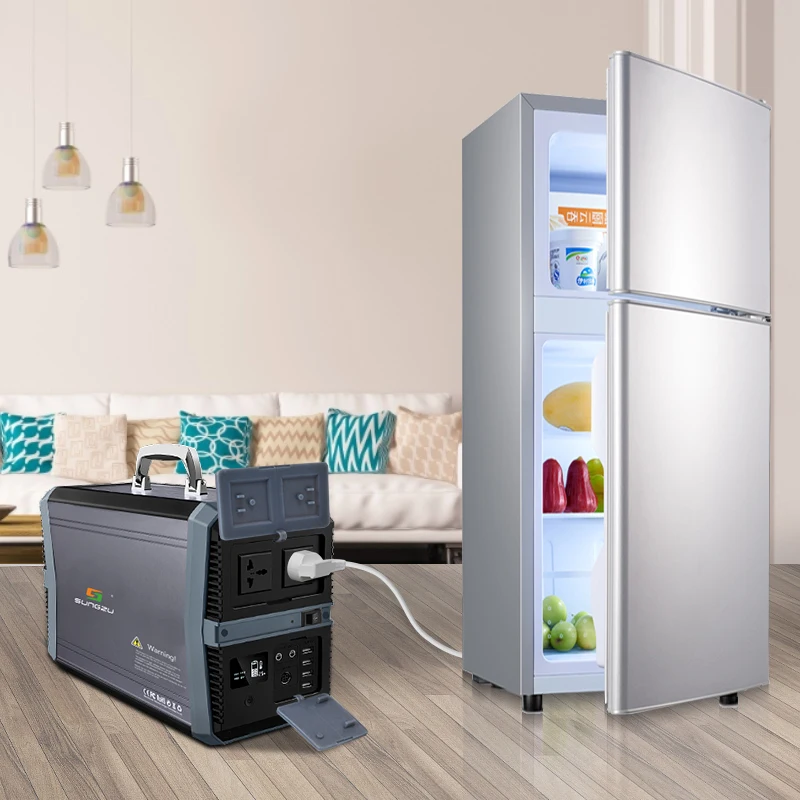 1500W AC Output Portable Lithium Generator SUNGZU 1500Wh Camper Solar Generator System