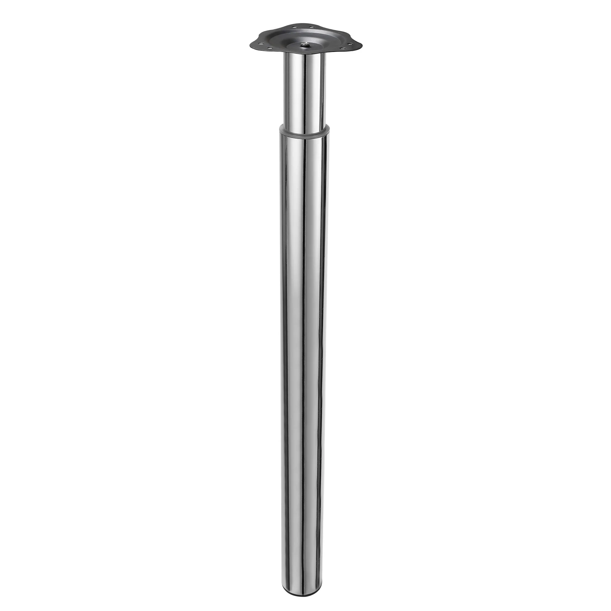 Cylindrical table leg bracket Tea Table table leg Computer metal Desk leg Shelf Bar Silver