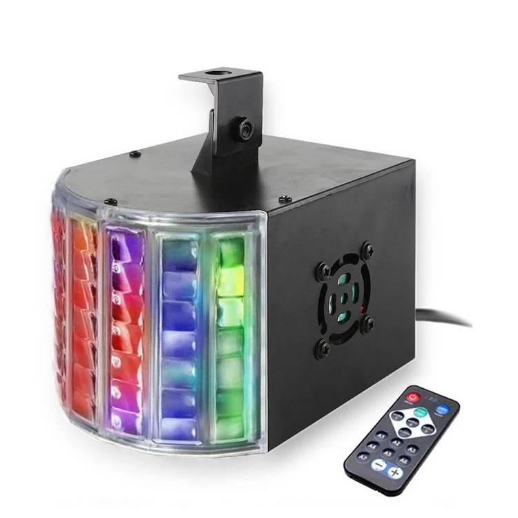 Remote Control High Brightness 6*3w Mini LED Derby Butterfly Light DJ Disco Party Lighting
