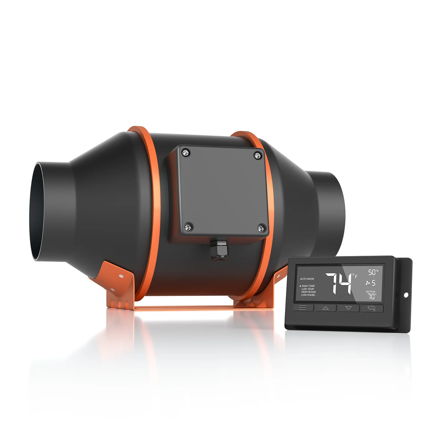 New Spider Farmer Grow Kit 4 Inch Duct Fan  With Temperature Humidity Controller  For Grow Tent Kit