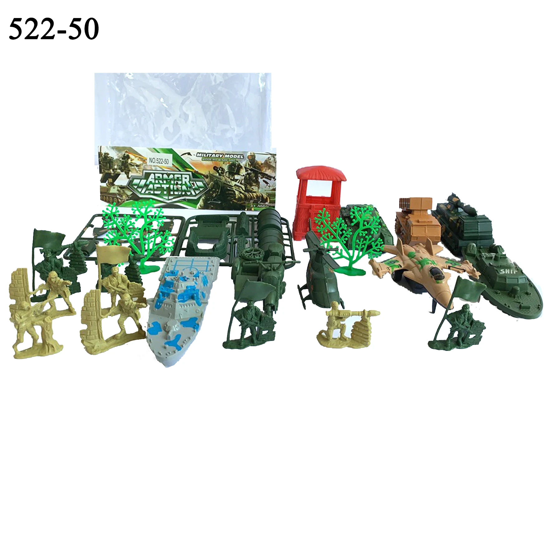 Army Men Toys for Boys Mini Action Soldiers Figures Set Vehicle Parts Military Toys Play Set Toy Model War Military Miniature