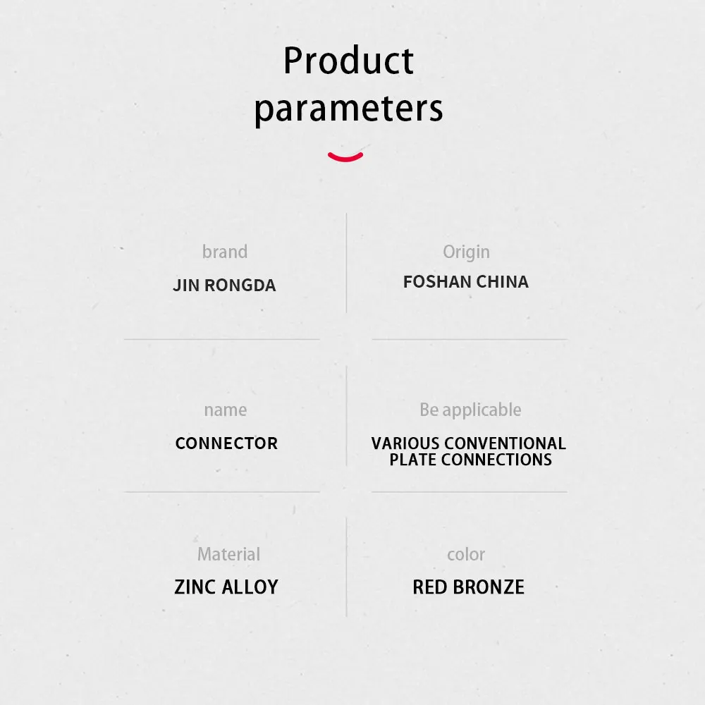 Jinrongda Furniture Fasteners Connector Screw Connecting Bolt Hidden Joint Connecting Bolts
