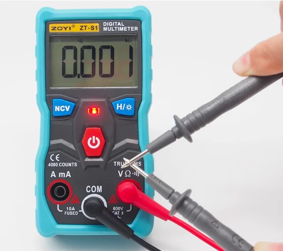 ZT-S1 Mini Pocket True-RMS Smart Digital Multimeter 4000 Counts Auto Range Max 10A Current