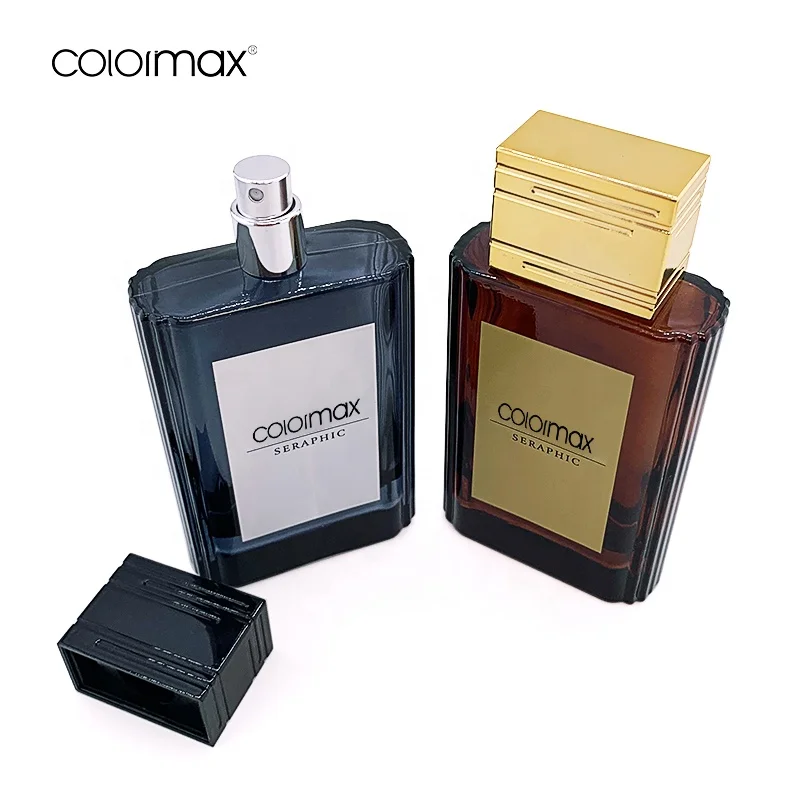 2022 colormax Parfum 100 Ml Perfume Designer Bottles Dark French Square Glass Perfume Bottles