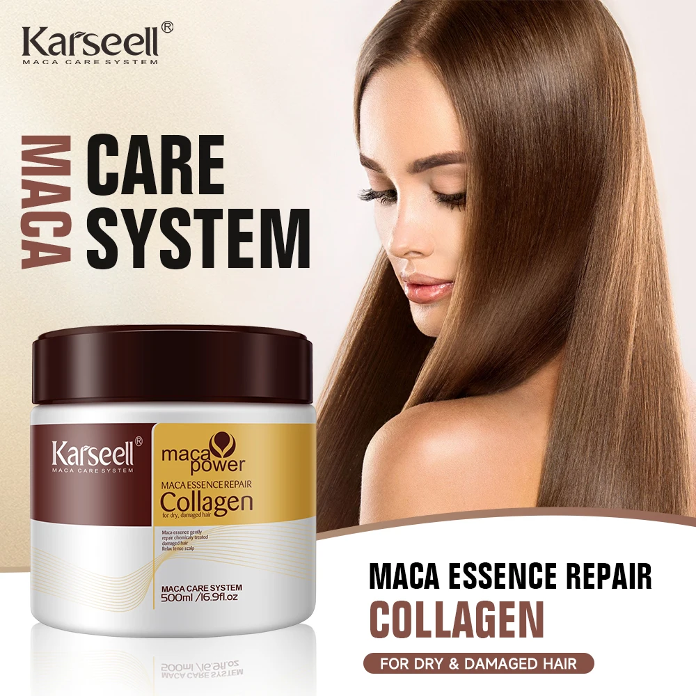 Custom OEM/ODM Maca Collagen Karseell Hair Mask Hair Treatment Mask Organic For Damage Hair Care