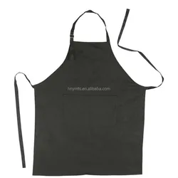 Factory Instock Cheap Price T/C Black  Kitchen Bib Aprons