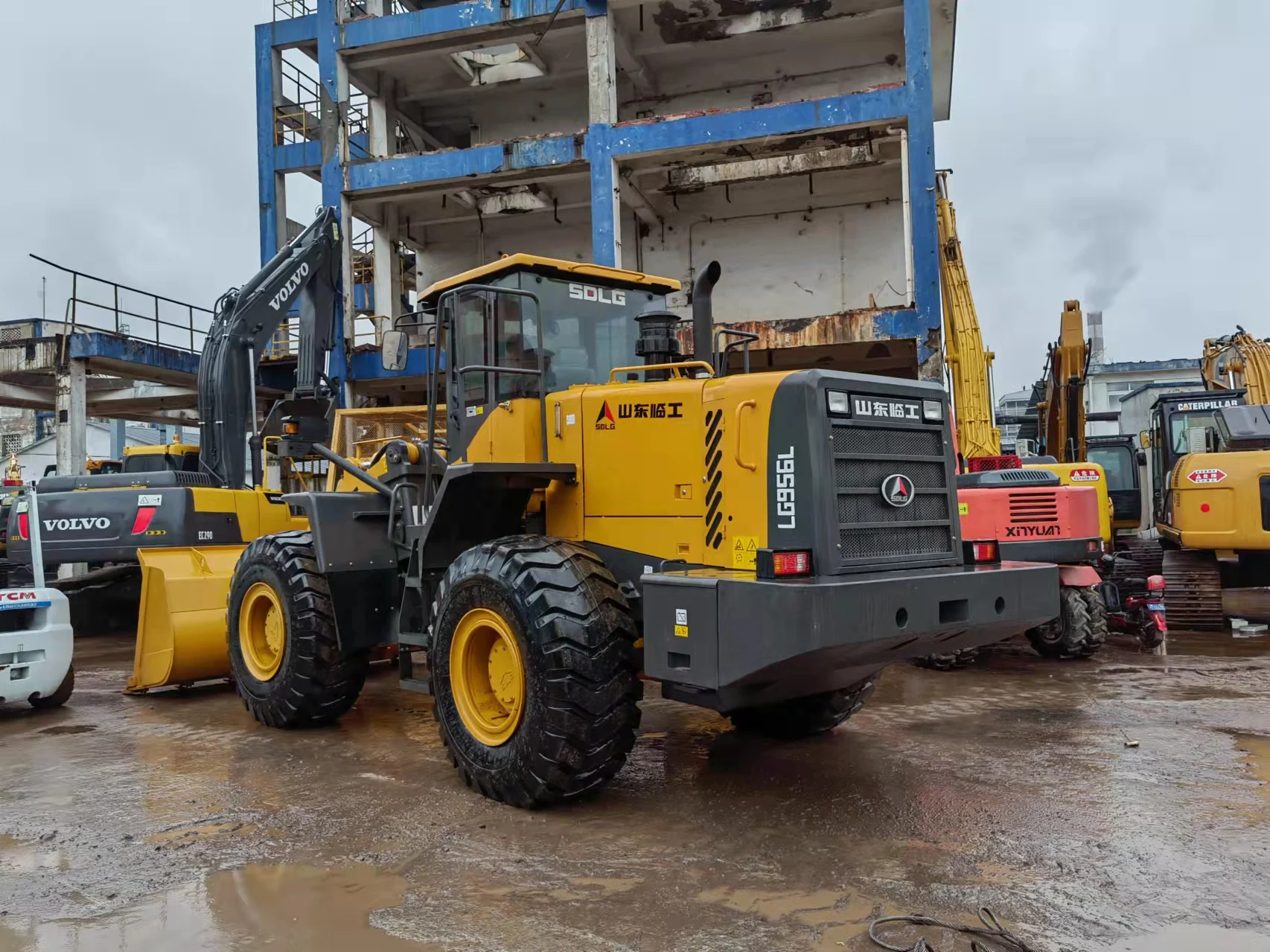 Imported second hand construction machinery liugong956l wheel loader,good working with low price