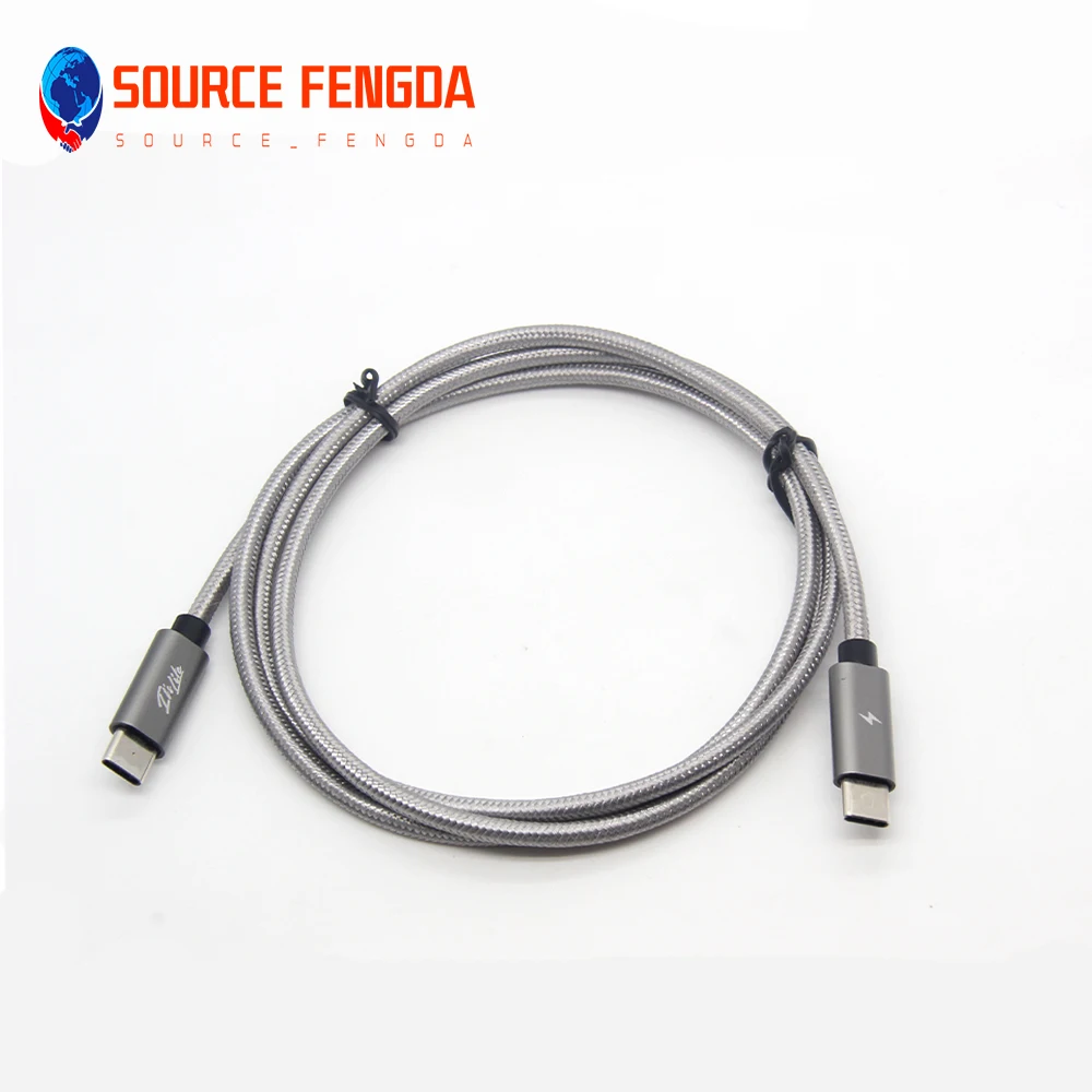 Aluminum 5A  Fast Charging USB type C to Usb type C cable High Speed Data Syncing USB C 3.0 cable