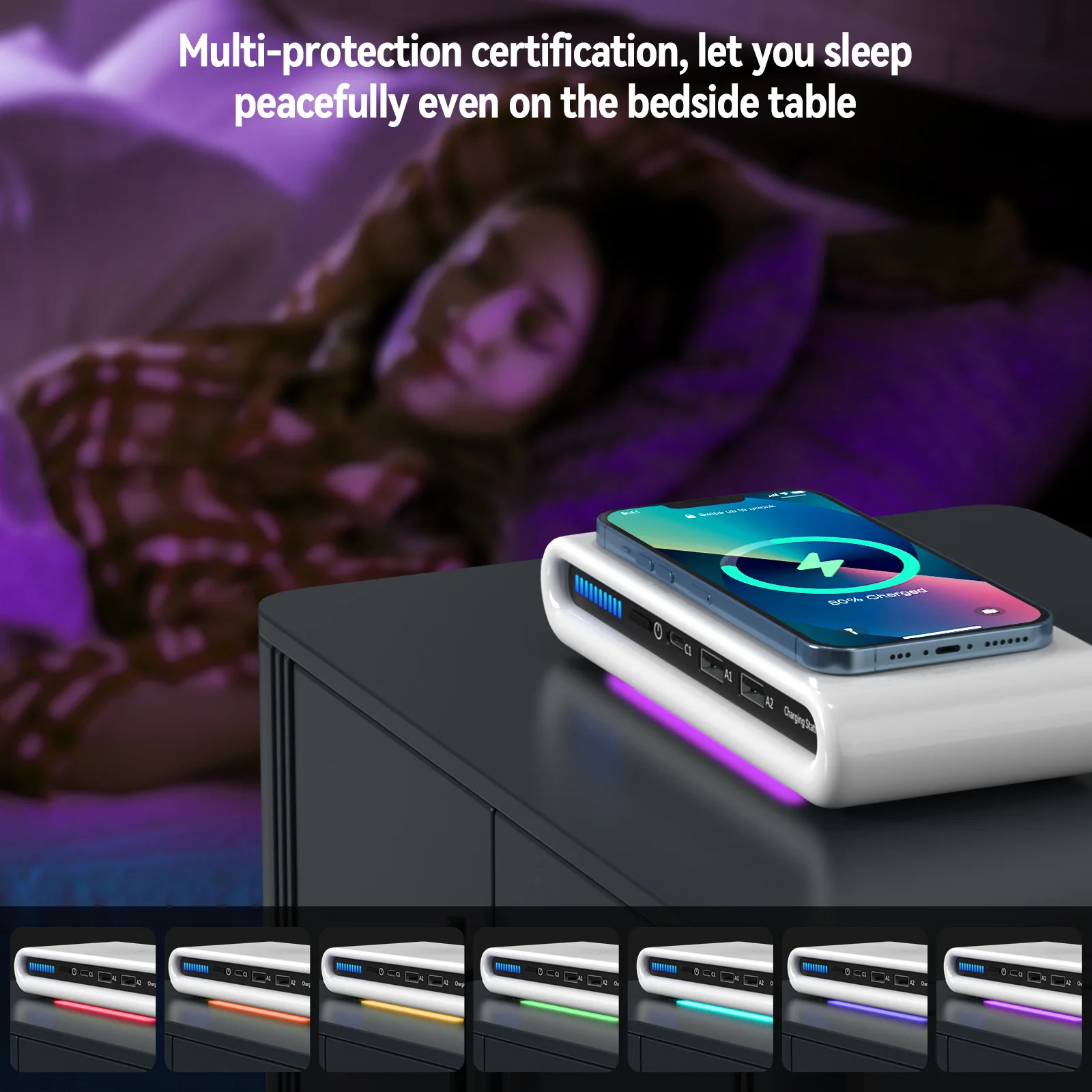 hot sale amazon charger station with cords bottles multifunction chargers usb hubs for iphone samsung xiaomi