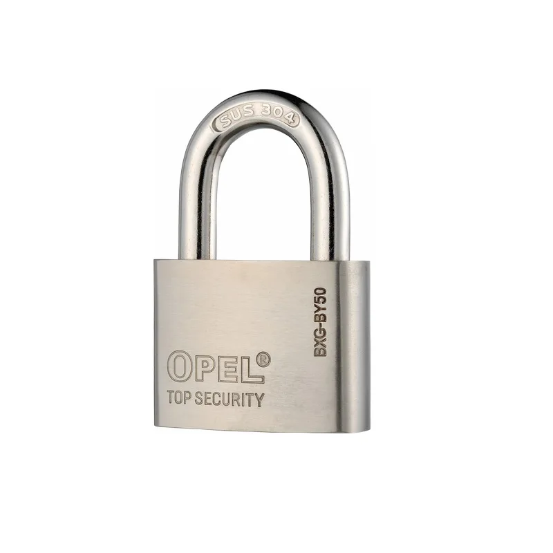 50MM Candado Heavy Duty Door Lock Anti Cut Lockout Safety Stainless Anti-rust Waterproof Padlock Double Blister Packing Brass