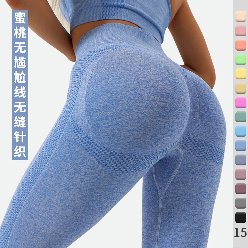 Colorful High-Waisted Leggings for Women All Sizes Knitted Fabric Casual Sport Style for Fitness Yoga Gym Workout