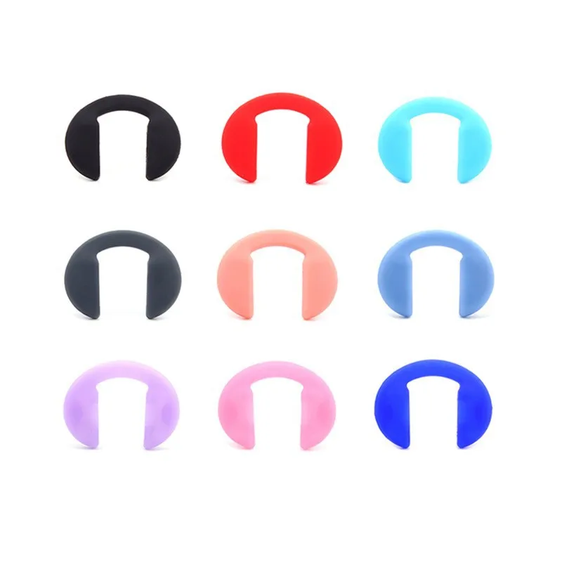 Silicone Push in U Shaped Kids Glasses Nose Pads Saddle Bridge Nose Pads for Children Eyewear