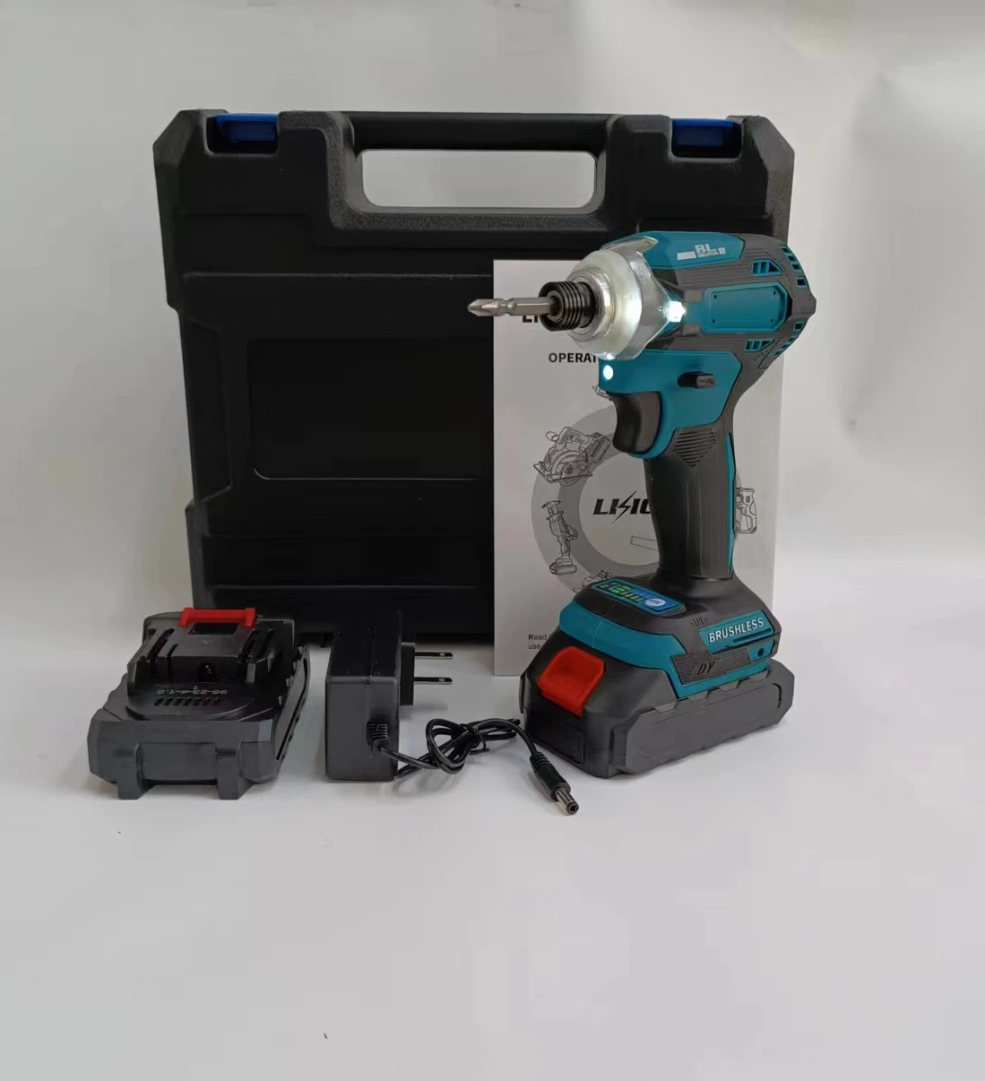 21V Brushless electric Household electric screwdriver Lithium battery impact driver