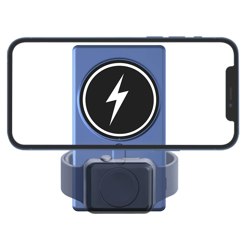 5000 мАч магнитный Power Bank 3 в 1 PD18W аккумулятор зарядное устройство для быстрой беспроводной USB C зарядного устройства для iPhone 12/13 серии